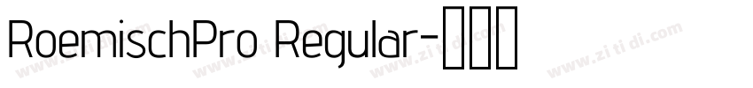 RoemischPro Regular字体转换 RoemischPro Regular字体转换